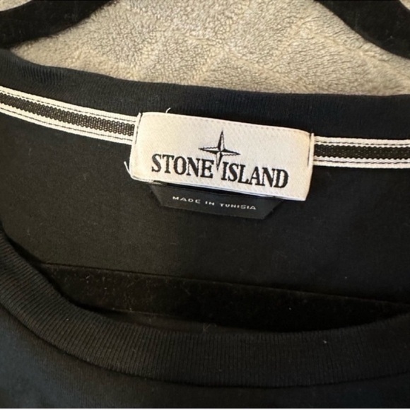 STONE ISLAND Men's Black T-Shirt Size 3XL - Picture 5 of 7